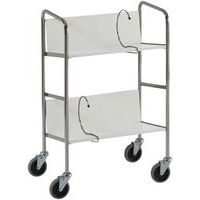 Carrello porta-raccoglitori - 2 ripiani - Portata 75 kg