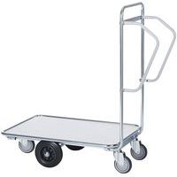 Carrello con piattaforma con maniglie verticali - Portata 300 kg