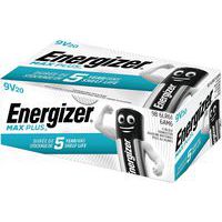 Pila alcalina Max Plus 9 V - Lotto da 20 - Energizer