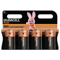 Pila alcalina D Plus 100% - 2 o 4 unità - Duracell