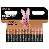 Pila alcalina AAA Plus 100% - 4 - 8 o 12 unità - Duracell