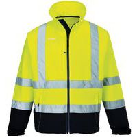 Giacca Softshell a 3 strati ad alta visibilità giallo/blu- Portwest