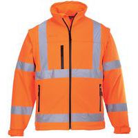 Giacca 3 strati Softshell ad alta visibilità arancione - Portwest