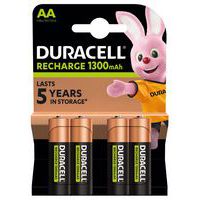 Pila ricaricabile 1300mAh AA - Confezione da 4 - Duracell