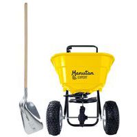 Kit neve - Carrello spargisale pneumatico 30L con pala da neve in alluminio - Manutan Expert