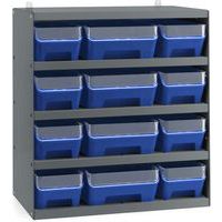 Rack 12 contenitori con frontale RK Box Air - 496x304x546 mm - Fami