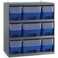 Rack 9 contenitori con frontale RK Box Air - 496x304x546 mm - Fami