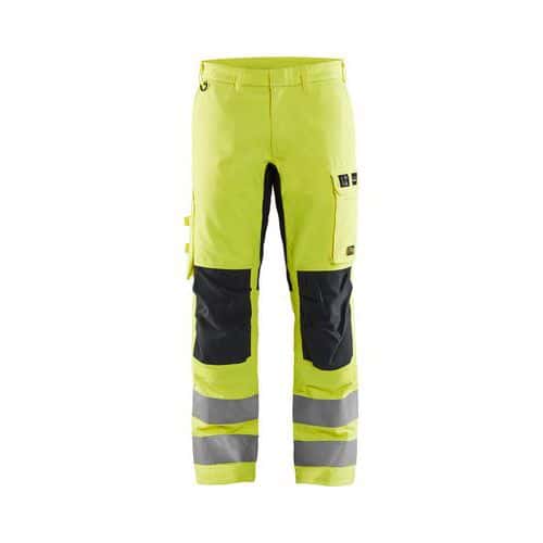 Pantaloni multiniformi elasticizzati in giallo marino neon - Blåkläder