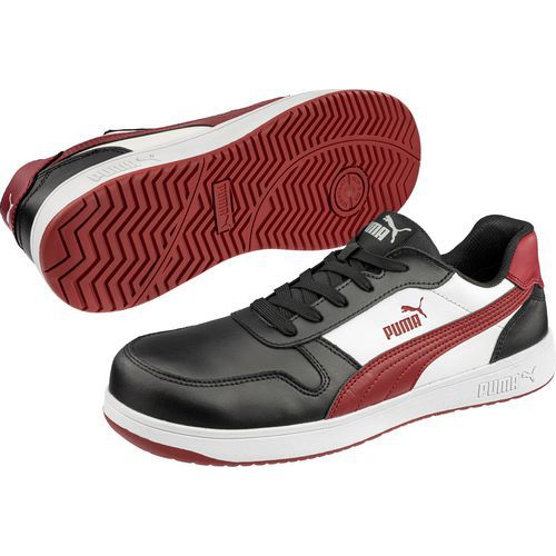 Calzature anti-infortunistiche basse FRONTCOURT S3L ESD - rosso/nero - Puma