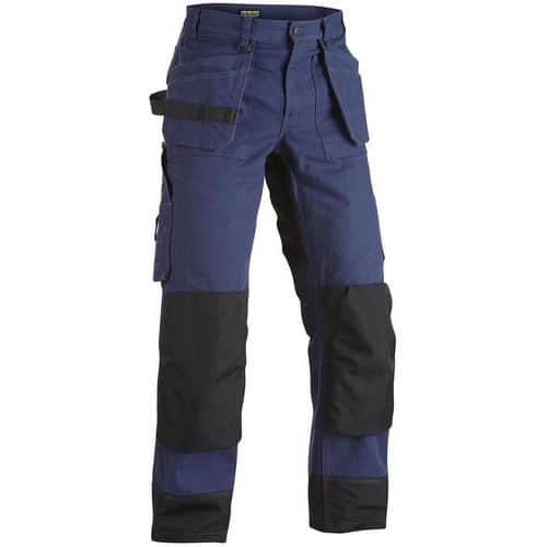 Pantaloni da artigiano Heavy Worker blu scuro/nero - Blåkläder