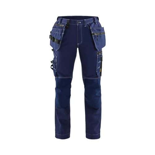 Pantaloni da artigiano+ in tessuto stretch da donna blu scuro - Blåkläder