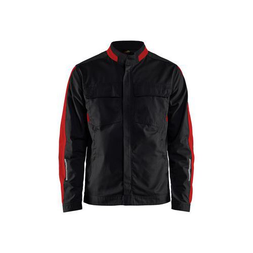 Giacca per industria in tessuto stretch 2D nero/rosso - Blåkläder