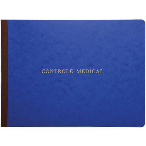 Registro rilegato controllo medico, set con 5 colori assortiti - Le dauphin