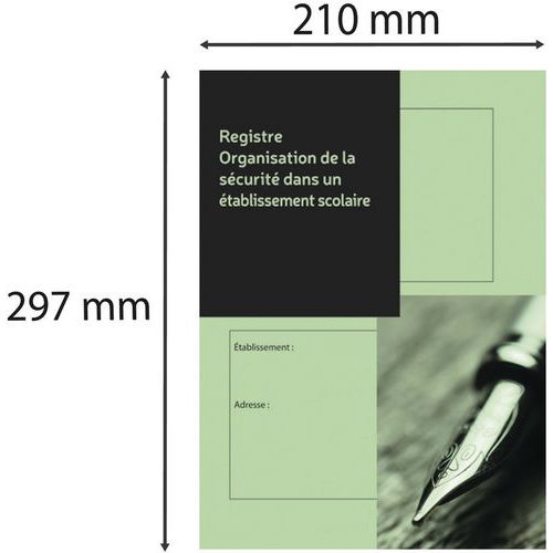 Registro di organizzazione e gestione della sicurezza x 40 colori assortiti - Le dauphin