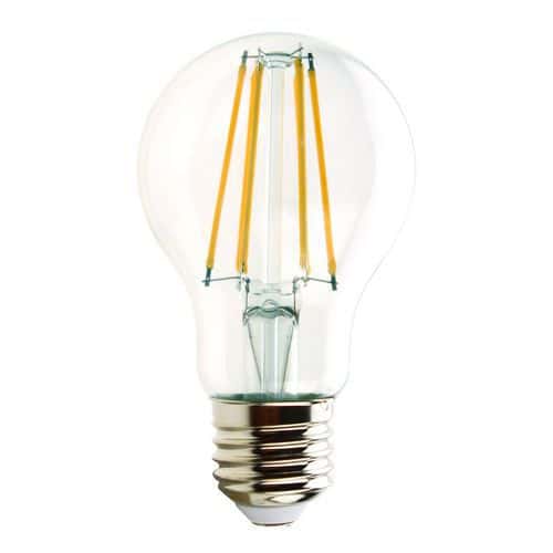 Lampadina a filamento a led standard A60 8W attacco E27 - Velamp