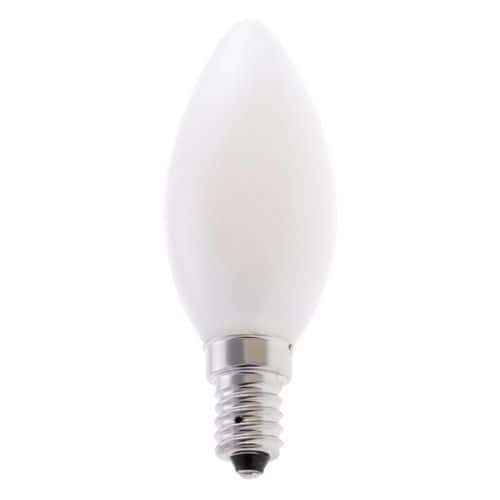 Lampadina a filamento a led opalizzata a candela C35 4 W attacco E14 - Velamp