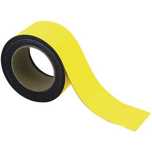 Nastro magnetico riscrivibile per marcatura 10 m - Giallo - Manutan Expert