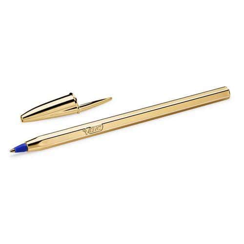 Penna a sfera Cristal Original Shine Or-Inchiostro blu-BIC