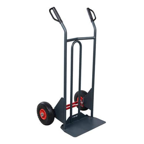 Carrello ergonomico in acciaio 350 kg - Ruote antiforatura