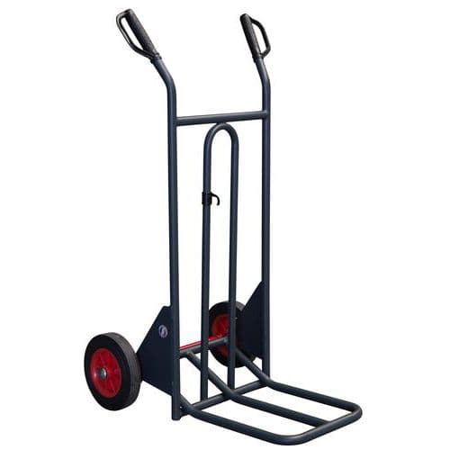 Carrello ergonomico in acciaio 350 kg - Ruote in gomma