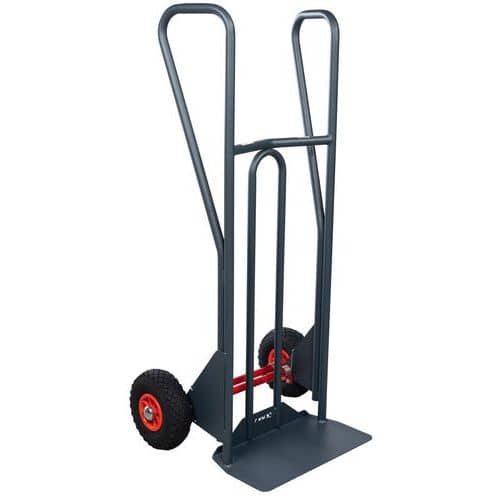 Carrello ergonomico da 350 kg a ribaltamento assistito - Impugnatura chiusa - Ruota pneumatica