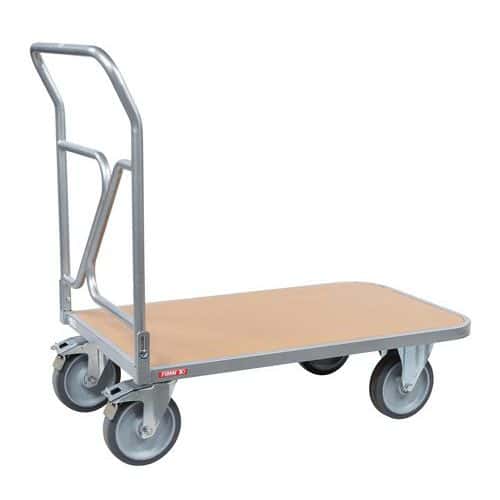 Carrello ergonomico con sponda ribaltabile - Portata 400kg