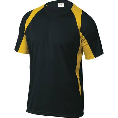 T-shirt da lavoro Bali - Nero/giallo