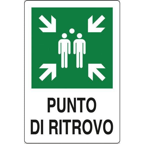 Cartello di emergenza - Punto di ritrovo