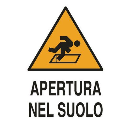 Cartello di pericolo - Apertura nel suolo