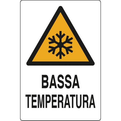 Cartell odi pericolo - Bassa temperatura