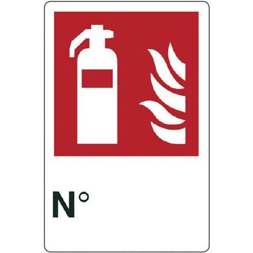 Cartello antincendio - (estintore) n°