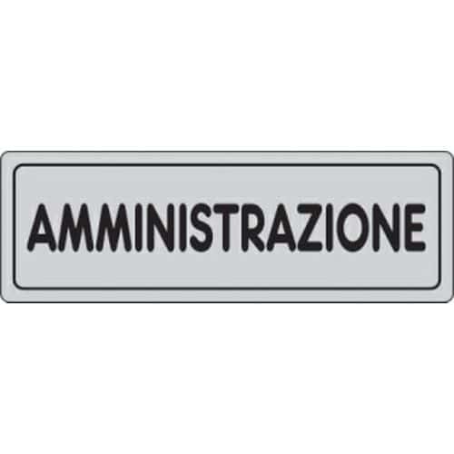 Targhetta per interni - Amministrazione