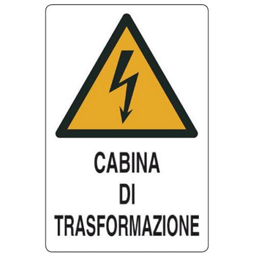 Cartello di pericolo - Cabina di trasformazione