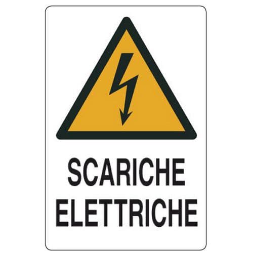 Cartello di pericolo - Scariche elettriche