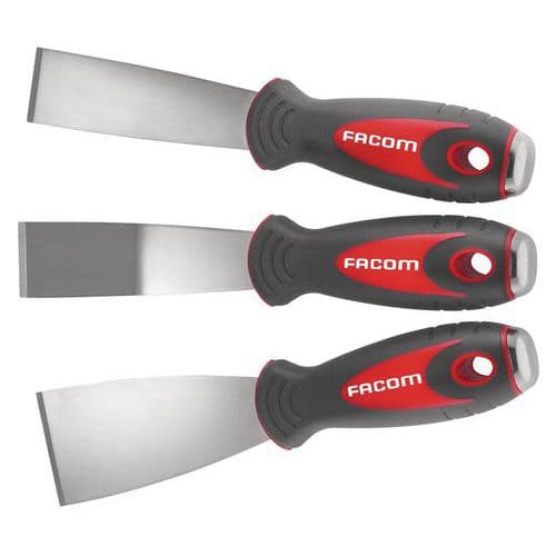 Set di 3 raschietti inox