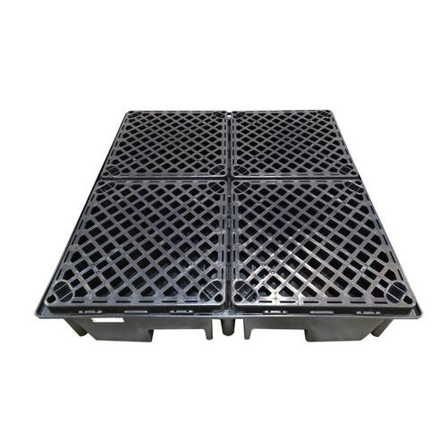 Griglia in polietilene per contenitore per pallet - 4 moduli da 60 x 60 cm - Cemo