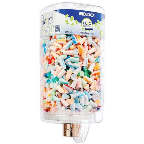 Dispenser antimicrobico di tappi per orecchie Plugstation 500 - Moldex