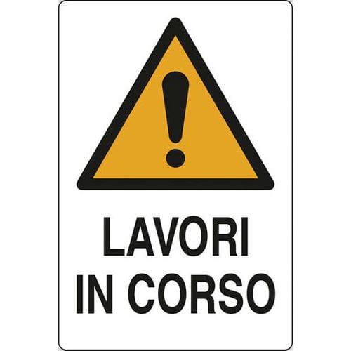 Cartello di pericolo - Lavori in corso