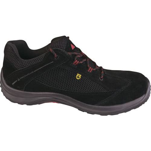 Scarpa bassa pelle scamosciata e «mesh» - s1p src esd