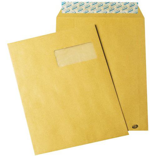 Busta in carta kraft 90 g - Con finestra