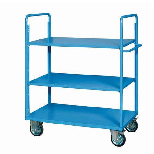 Carrello con ripiani in metallo - portata 300 kg