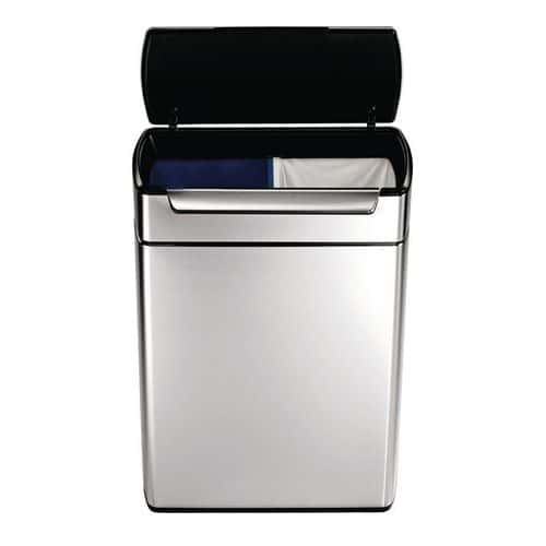 Touch-Bar Bin rettangolare 2x24 litri, Simplehuman