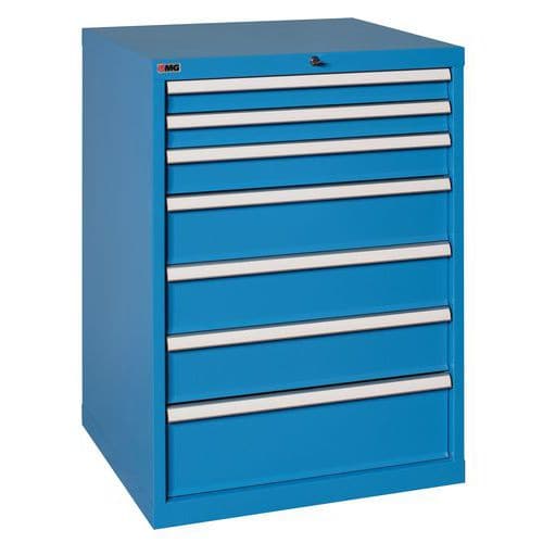 Cassettiera monoblocco Prestige Linea Blu - Larghezza 102,3 cm