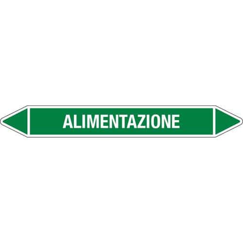 Etichette per tubazioni - Verde 680 x 100 mm