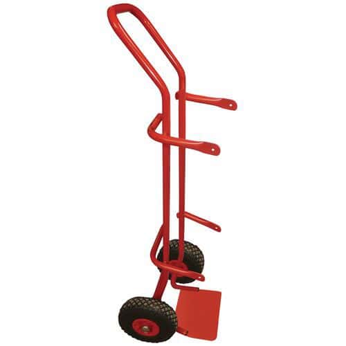 Carrello portabombola - Ruote pneumatiche - Portata 200 kg