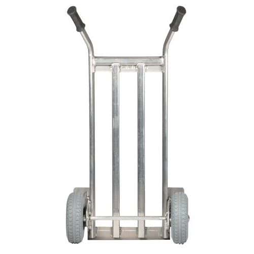 Carrello in alluminio - Ruote antiforatura - Portata 350 kg