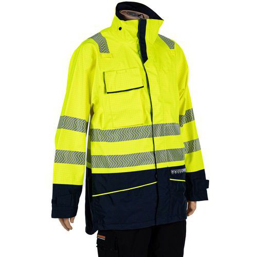 Giubbotto parka impermeabile alta visibilità protezione da archi elettrici Torvik giallo - Sioen