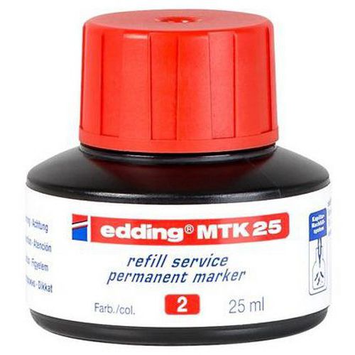 Ricarica di inchiostro per pennarello indelebile Edding MTK 25