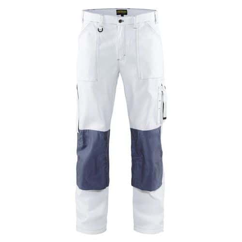 Pantaloni con piega Bianco