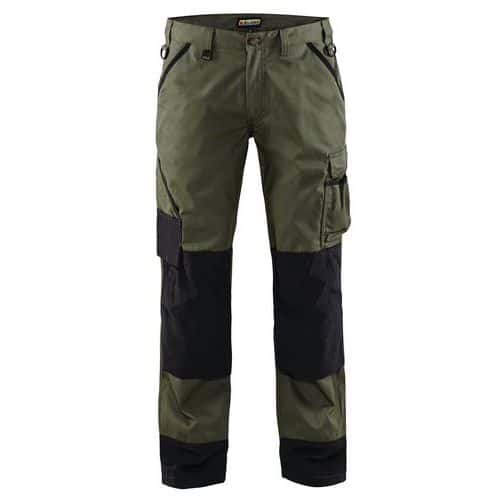 Pantaloni Garden Verde Militare/Nero